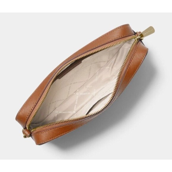 New Michael Kors Jet Set Large Logo Crossbody Bag Brown - Picture 3 of 3